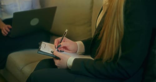 Meeting Of A Business Coach With A Client