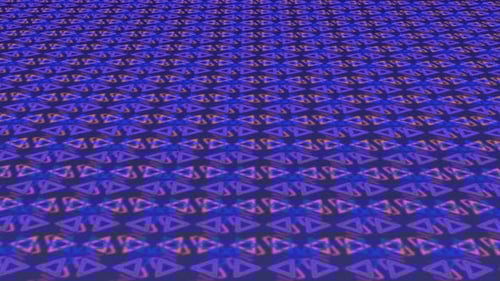 Abstract Glowing Geometric Triangle Pattern Loop Motion Background