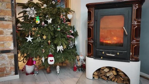 Christmas Tree and Fireplace Decorations