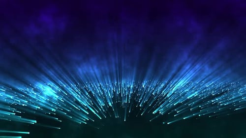 Magical Sparkling Light Beams Futuristic Background