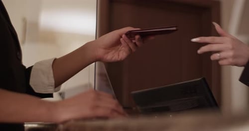 Passport Exchange at the Front Desk