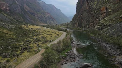 Aerial View of the Picturesque Valley