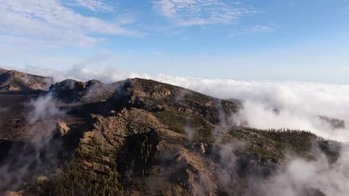 Aerial view of Tenerife island, Canary Island, Spain.