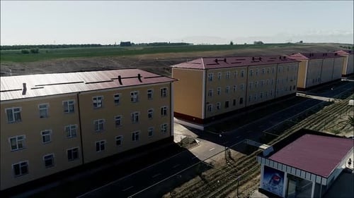 Aerial View of Buildings and Roads