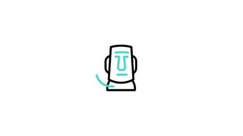 Icône animée Moai