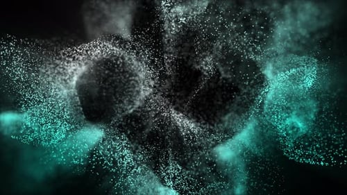 Colorful Particle Swirl Abstract Motion Background