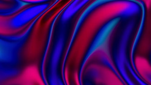 Vibrant Holographic Liquid Flowing Abstract Background Animation