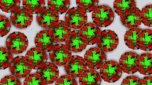 Boucle à prisme dodécaédrique géométrique Snub