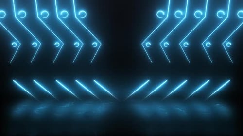 Abstract Neon Lines Background HD