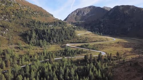Aerial View of Nockalm Road Austria