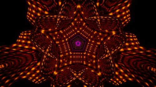 Flashing Neon Lights Pulse Rhythmically in a Vibrant Disco Loop That Plays Seamlessly