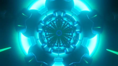 Hypnotic VJ Loop with Colorful and Vibrant Kaleidoscopic Patterns