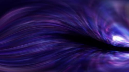 Abstract Wavy Lines Purple Blue Light Flowing Background