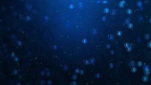 Digitaler Geldwechsel Bitcoin Blockchain Cryptocurrency Verschlüsselungskonzept