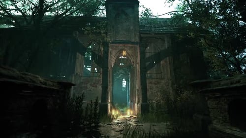 Abandoned Monastery in Woods