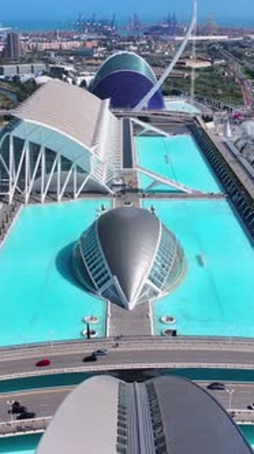 Cidade das Artes e Ciências em Valência, na Comunidade Valenciana, Espanha.