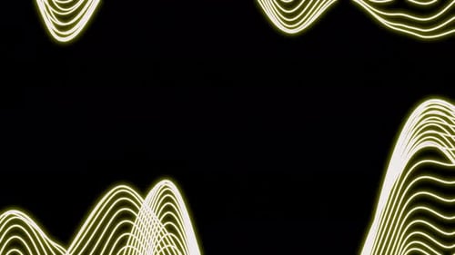 Abstract Neon Wavy Lines Flowing Background