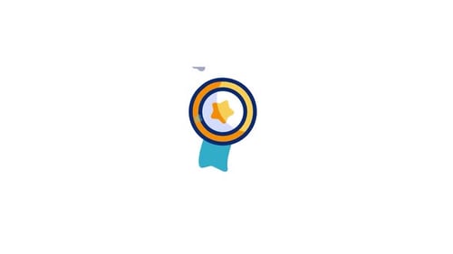 Animated Modern Award Badge Icon