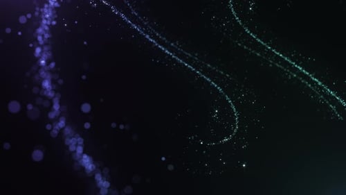 Shimmering Particle Trails Abstract Background Animation