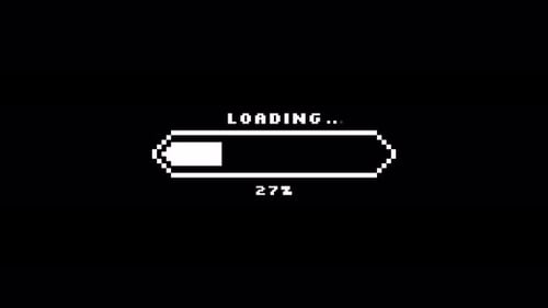 Pixel Art Loading Progress Bar Animation