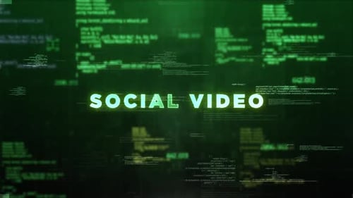 Social Video Style Hologram Video