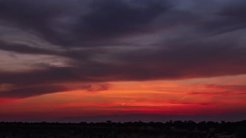 Colorful Sunset Clouds Time Lapse