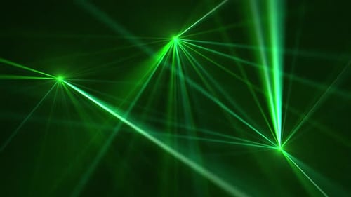 Green Laser Light Beams Background