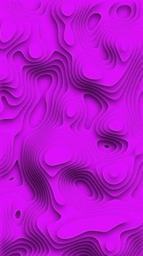 Animated Abstract Purple Paper Cutout Background Loop