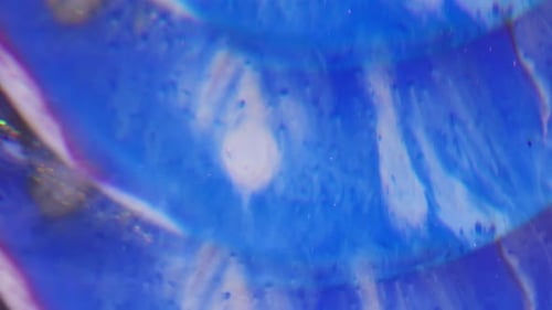 Abstract Blue, Purple and White Paint Swirls