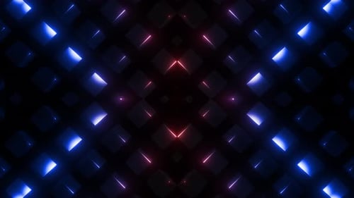4 K Colored Glossy Boxes Loop 4