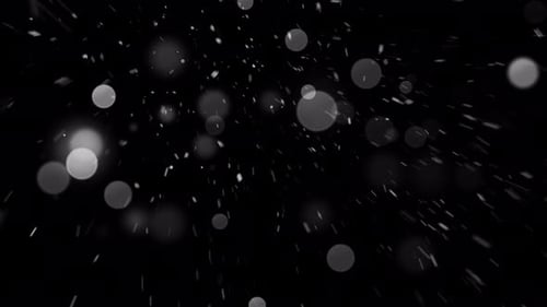 Snow Christmas Loop Alpha Snowfall Towards Camera 4K