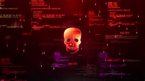 Skull And Bones Hud Satelite Style Hologram Video 04