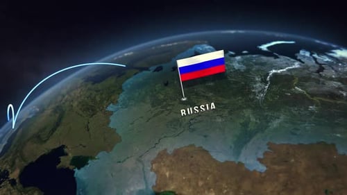 Realistic 3D Animation of Russia: Interactive Globe Visualization
