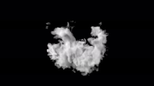 Texture background cloud and smoke on transparent background with alpha channel.