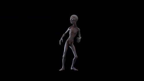 Alien-Techno-Partytänzer