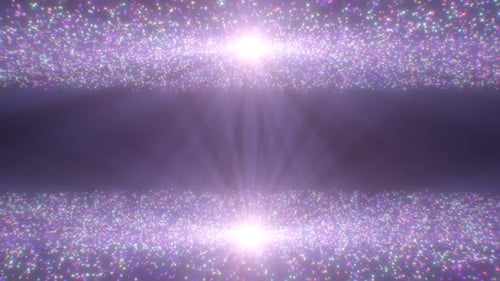 Beautiful Sparkle Ceiling With Cosmic Dreamy Light Ray Shimmer Stars - 4K