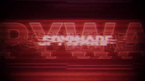 Spyware Vhs Effect On Digital Screen Message
