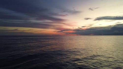 Ocean Sunset with Dramatic Clouds
