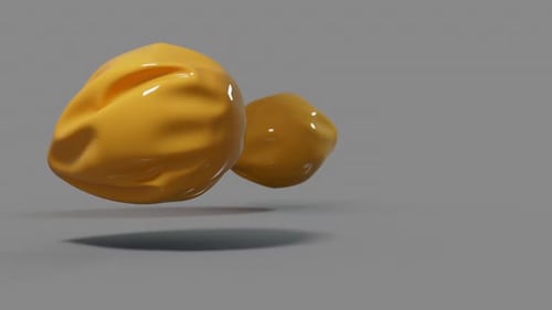 Befriedigende 3D-Animation abstrakter weicher Formen.