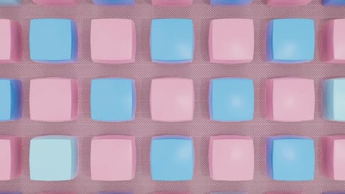 Rangées d'ovales lisses de couleur pastel sur une surface texturée