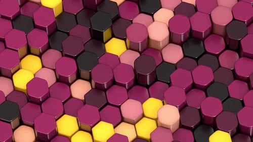 Burgundy Hexagon Wall Loop