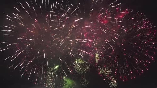 Fireworks with Colorful Lights