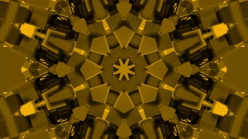 Glowing Mandala Kaleidoscope Loop Motion Background, Diwali days, meditation, disco light, 4636