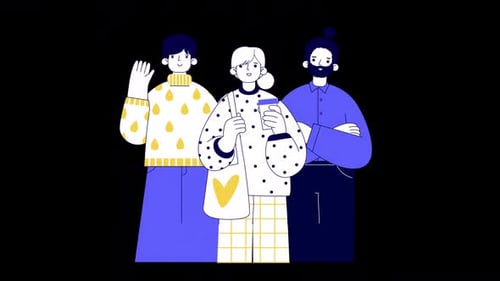 Animation für Teammitglieder im Büro