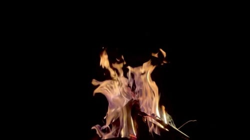 Zeitlupe des brennenden Feuers