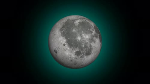 moon planet rotavating . 3d spinning Eris planet . beautiful fictional moon planet. Vd1177