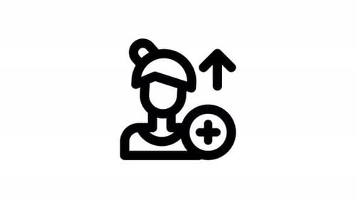 Animated User Profile Add Upload Icon