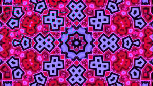 Geometric Abstract Kaleidoscope Pattern Motion Background