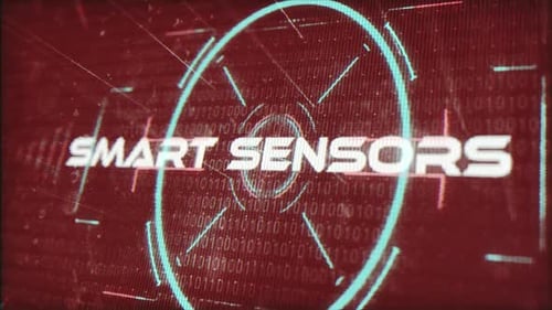 Digital Tech Title Reveal with Futuristic Glitch Effect