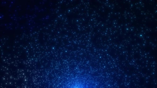 Blue Deep Learning Shining Glitter Particles Cyber Animation New Motion Background Light Flare For